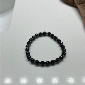 Chic Black Beaded Bracelet